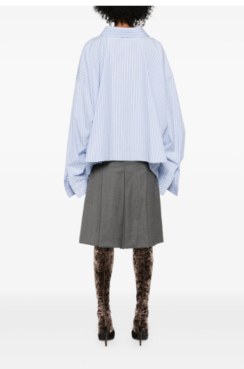 BALENCIAGA Striped Cotton Shirt for Women