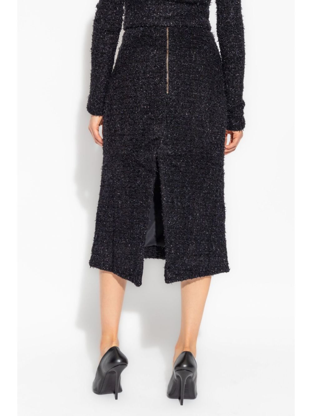 BALENCIAGA Chic Tweed Midi Skirt for Women - SS25 Collection
