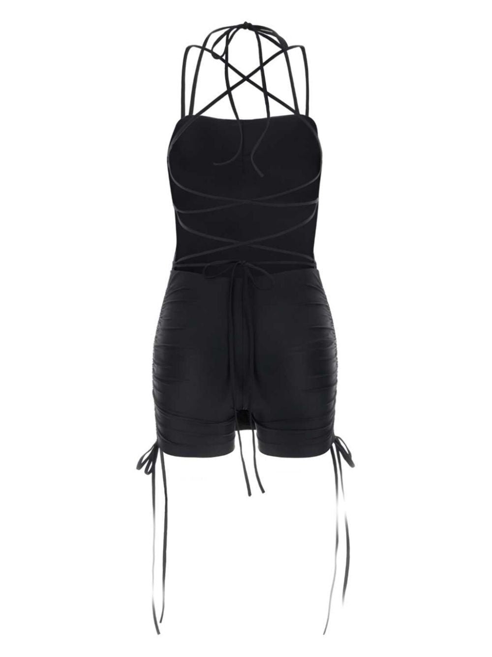 BALENCIAGA Sleek Stretch Nylon Mini Dress