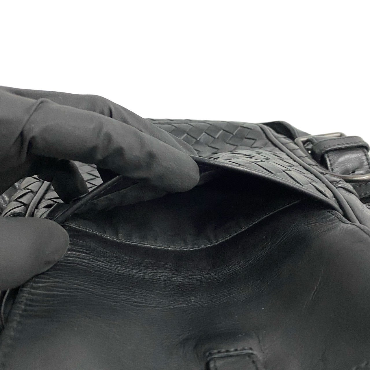 Bottega Veneta Leather Intrecciato Shoulder Bag