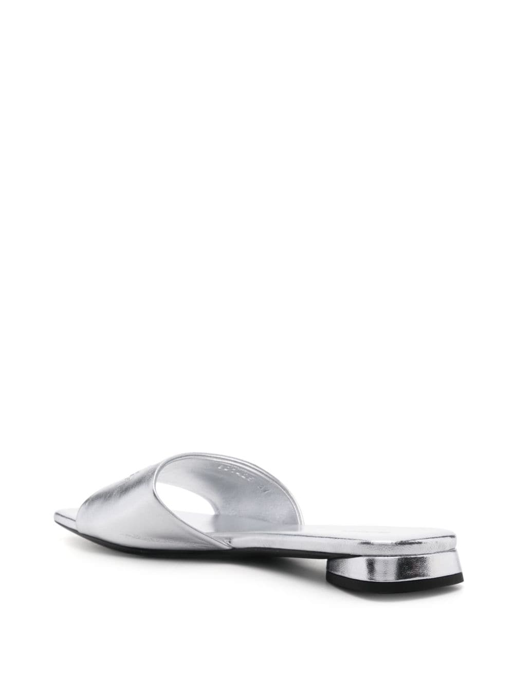 BALENCIAGA Metallic Leather Slip-Ons for Women