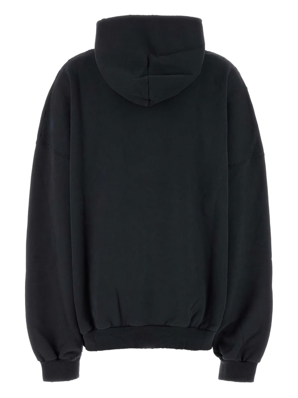 BALENCIAGA Classic Optical Cotton Hoodie with Pouch Pocket