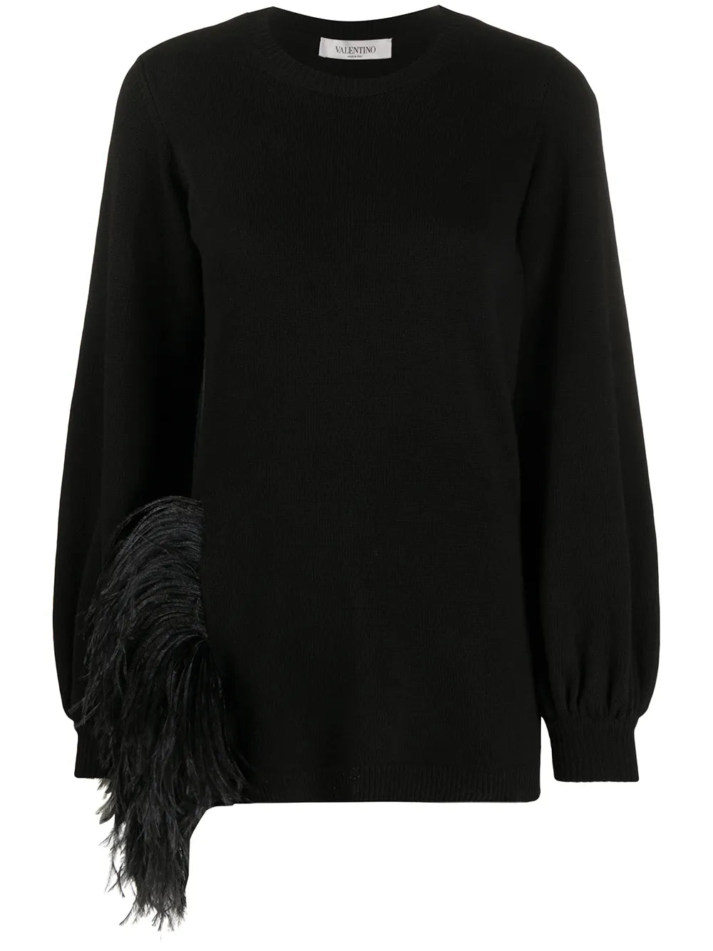 Valentino Garavani Feather Trim Jumper