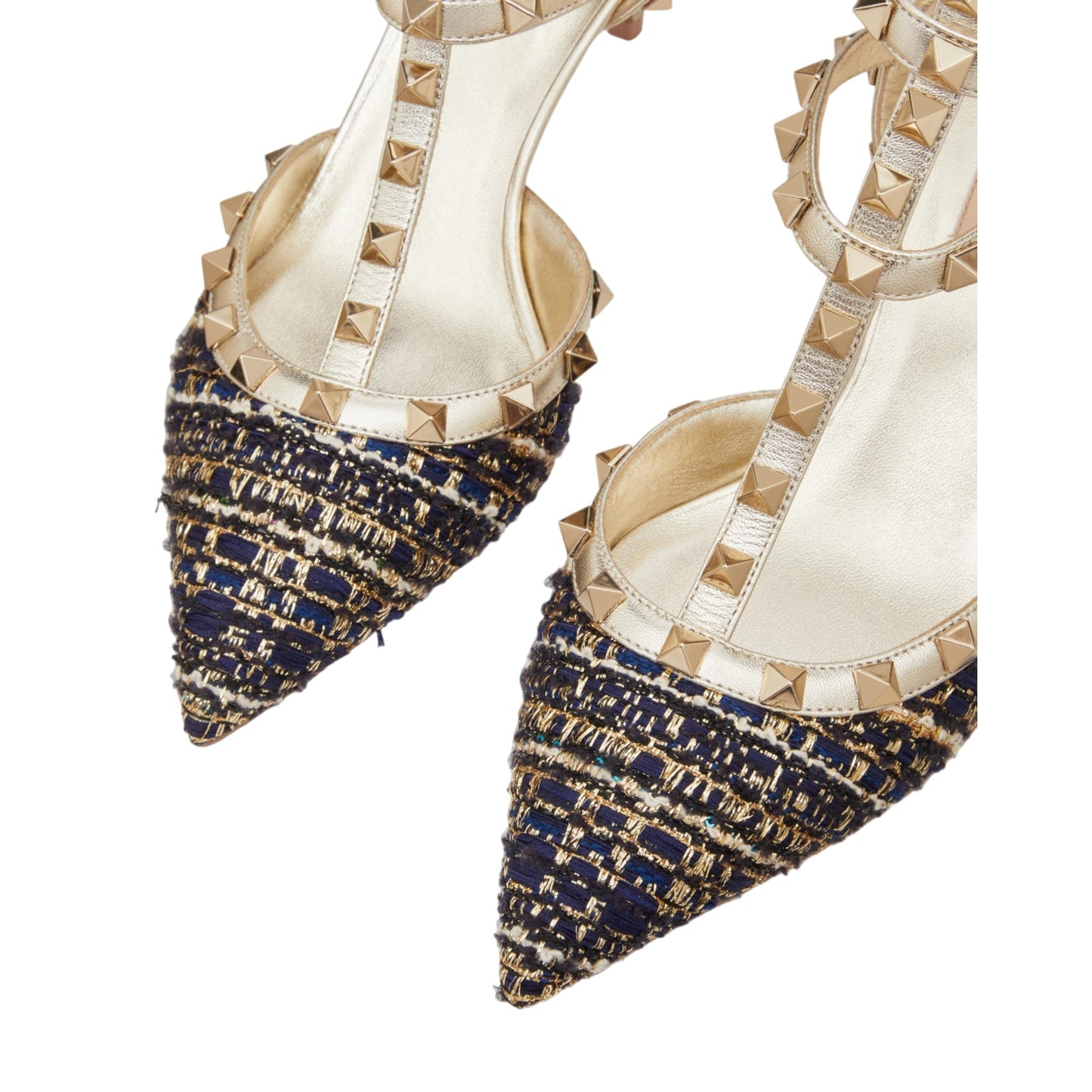 Valentino Garavani Rockstud Tweed Pumps