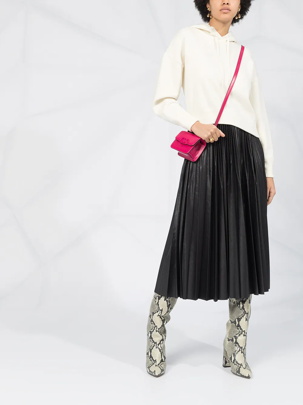 Valentino Garavani Cropped Hoodie