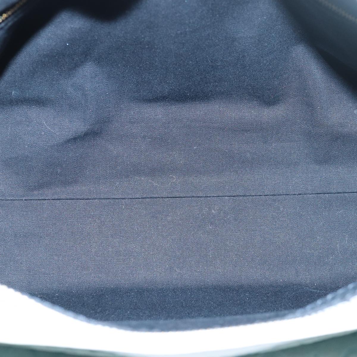 CELINE C Macadam Canvas Hand Bag Suede Light Blue 81050