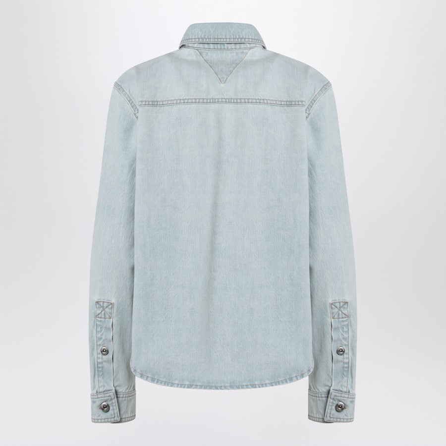 Bottega Veneta Women Light Blue Denim Shirt Extra Bleach