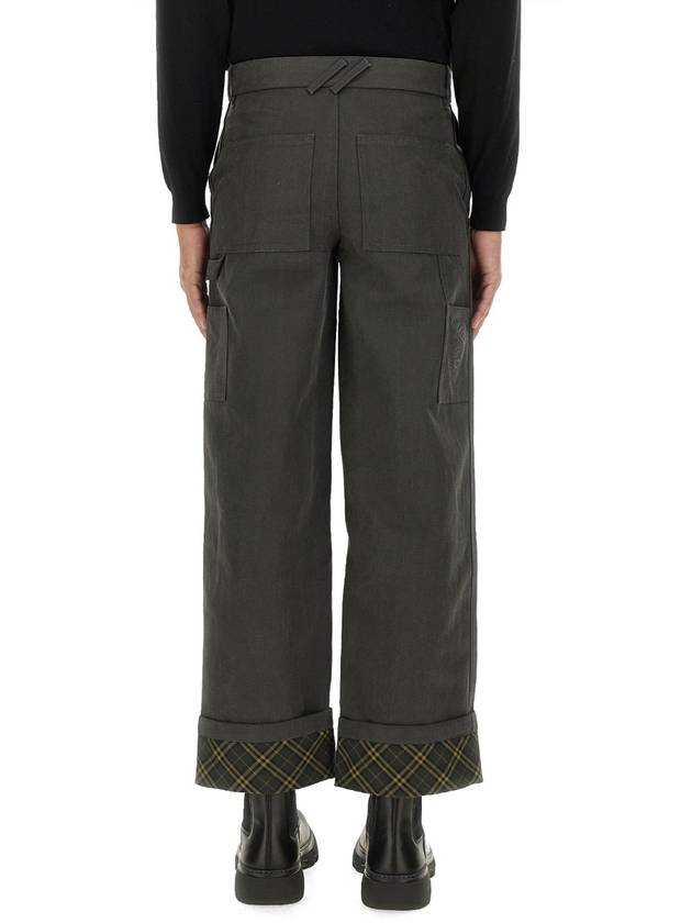 Burberry Cotton Carpenter Straight Pants Black