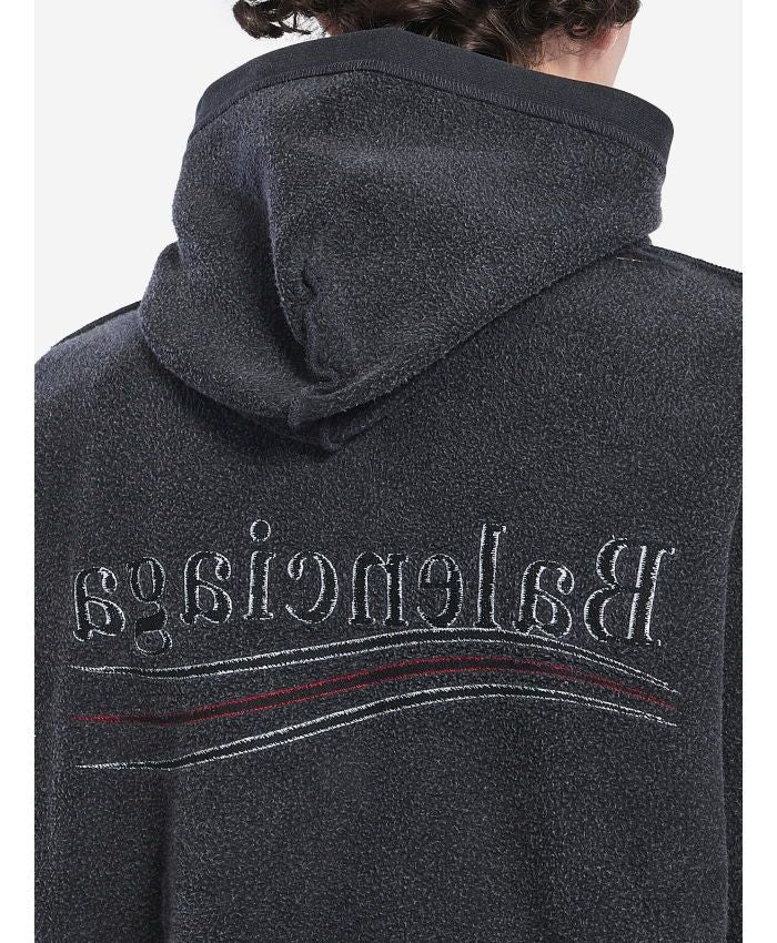 BALENCIAGA Large Zip-Up Hoodie for Men