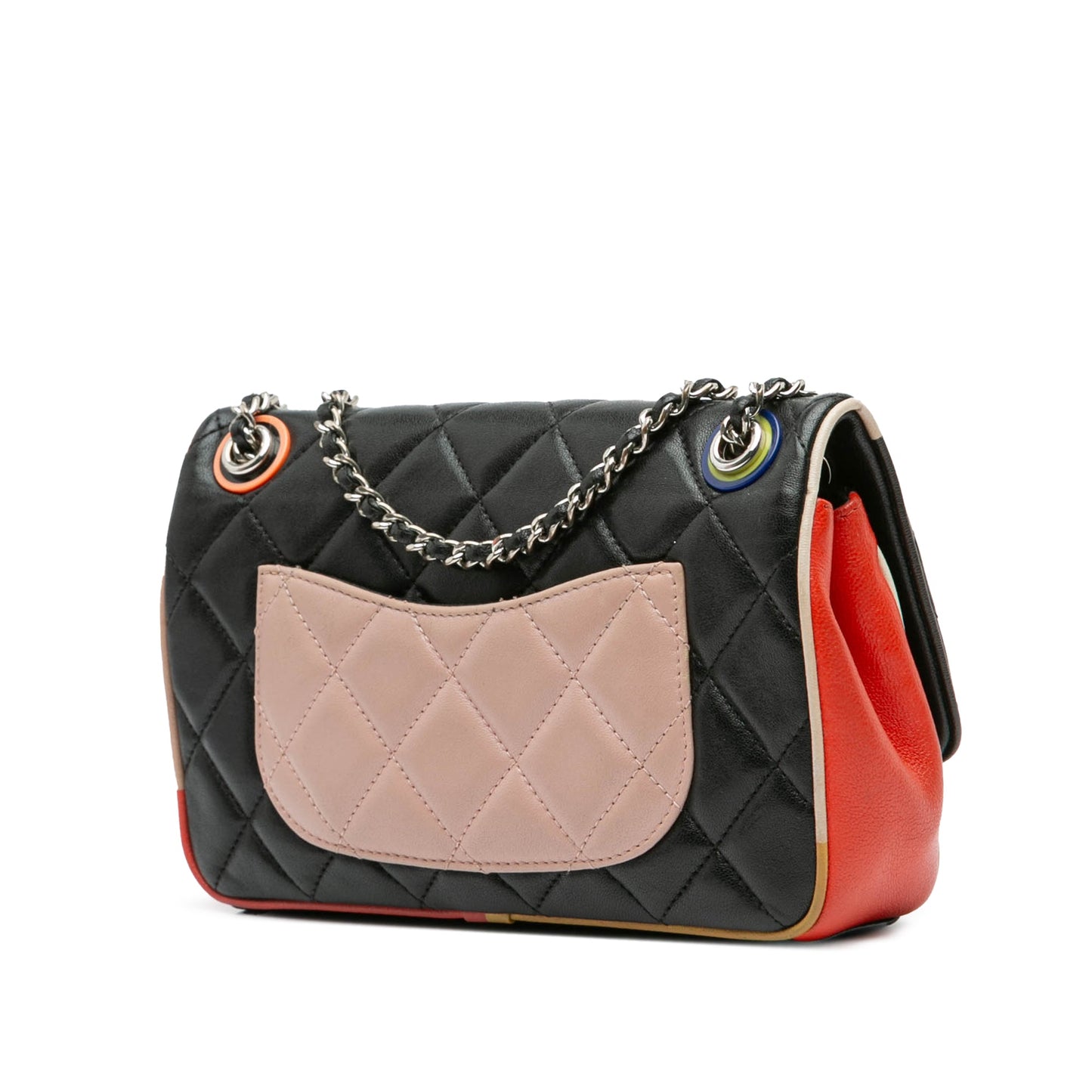 Black Chanel Small Quilted Lambskin Cuba Color Flap Crossbody Bag