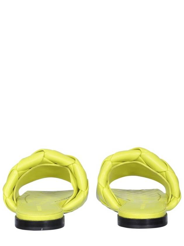 Bottega Veneta Women's Lido Leather Slippers Kiwi