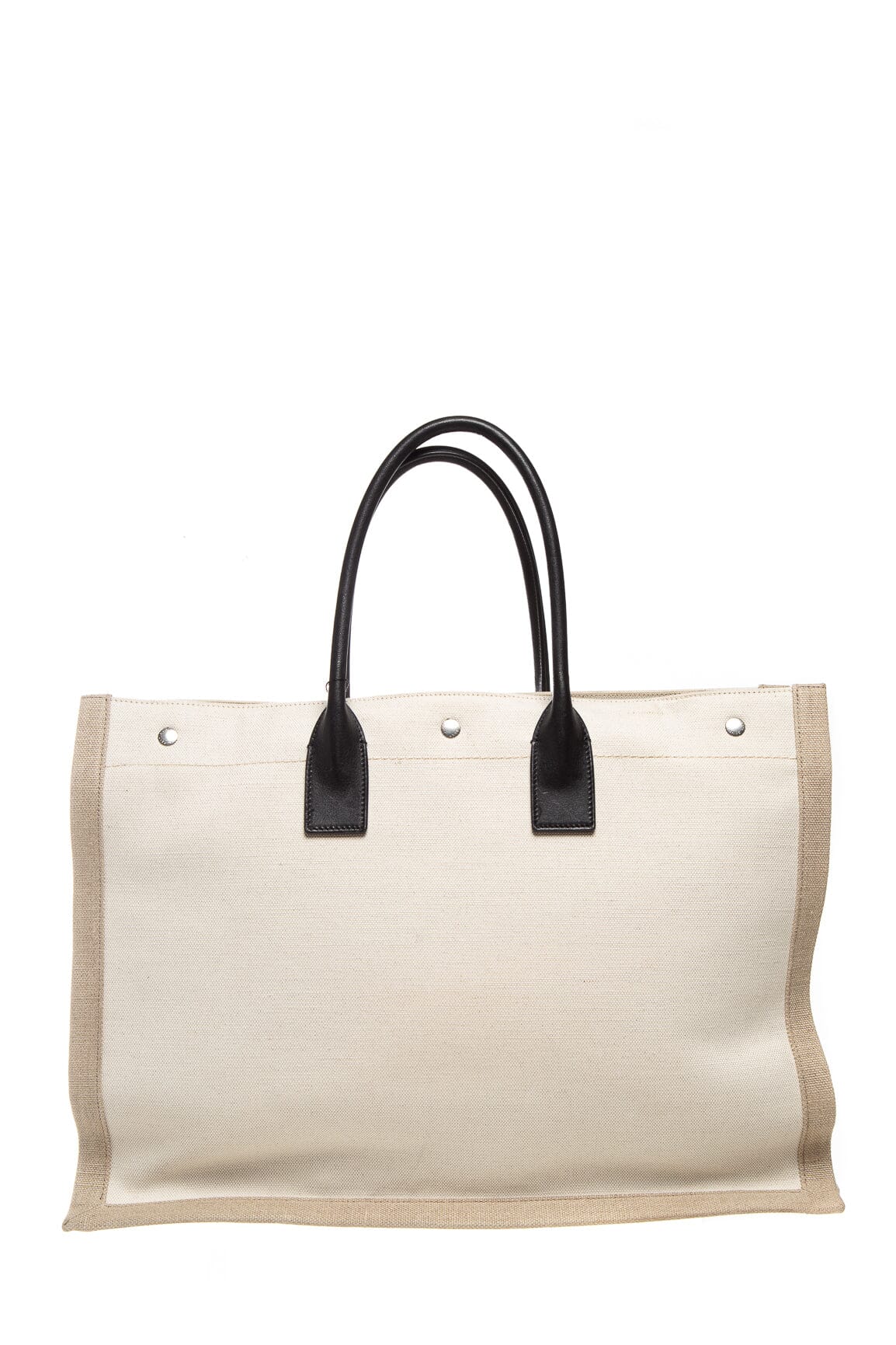 Saint Laurent Cream and Beige Rive Gauche Tote