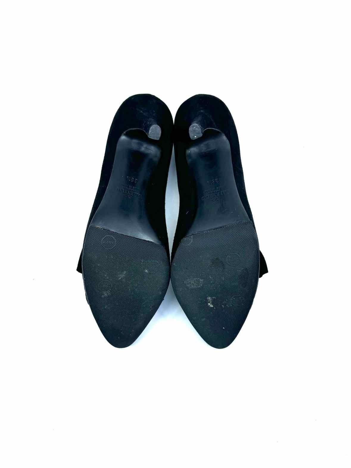 VALENTINO Size 8.5 Black Suede Pumps