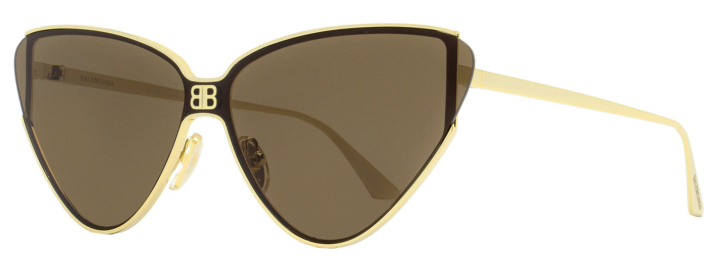 Balenciaga Women's Cateye Sunglasses BB0191S 002 Gold 99mm
