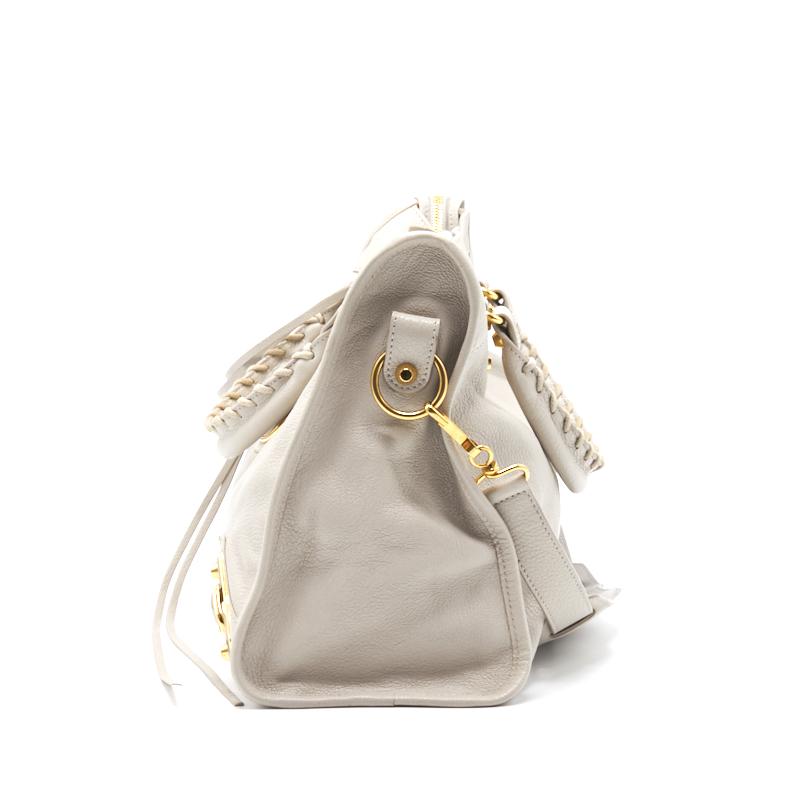 Balenciaga Classic Metallic Edge City White