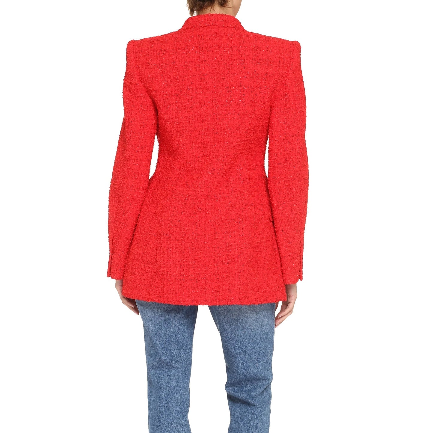 BALENCIAGA Tweed Blazer Jacket