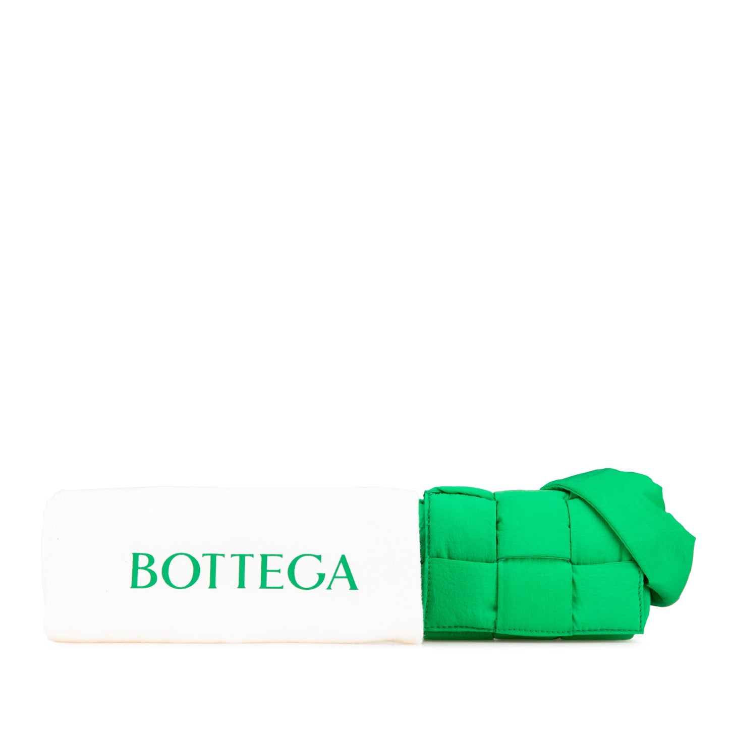 Green Bottega Veneta Candy Nylon Intrecciato Padded Tech Cassette Crossbody