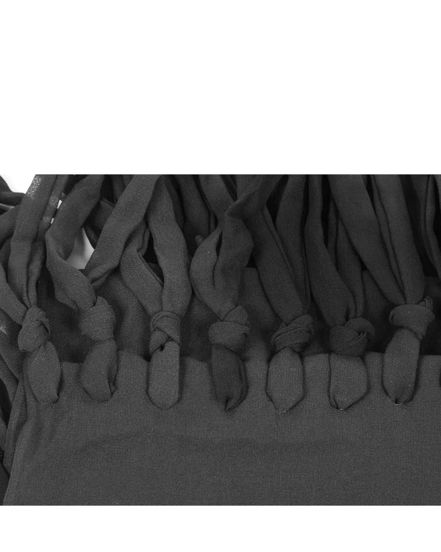 Bottega Veneta Black Silk Shawl