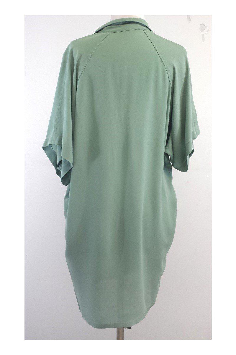 Balenciaga - Seafoam Green Short Sleeve Shift Dress Sz 6