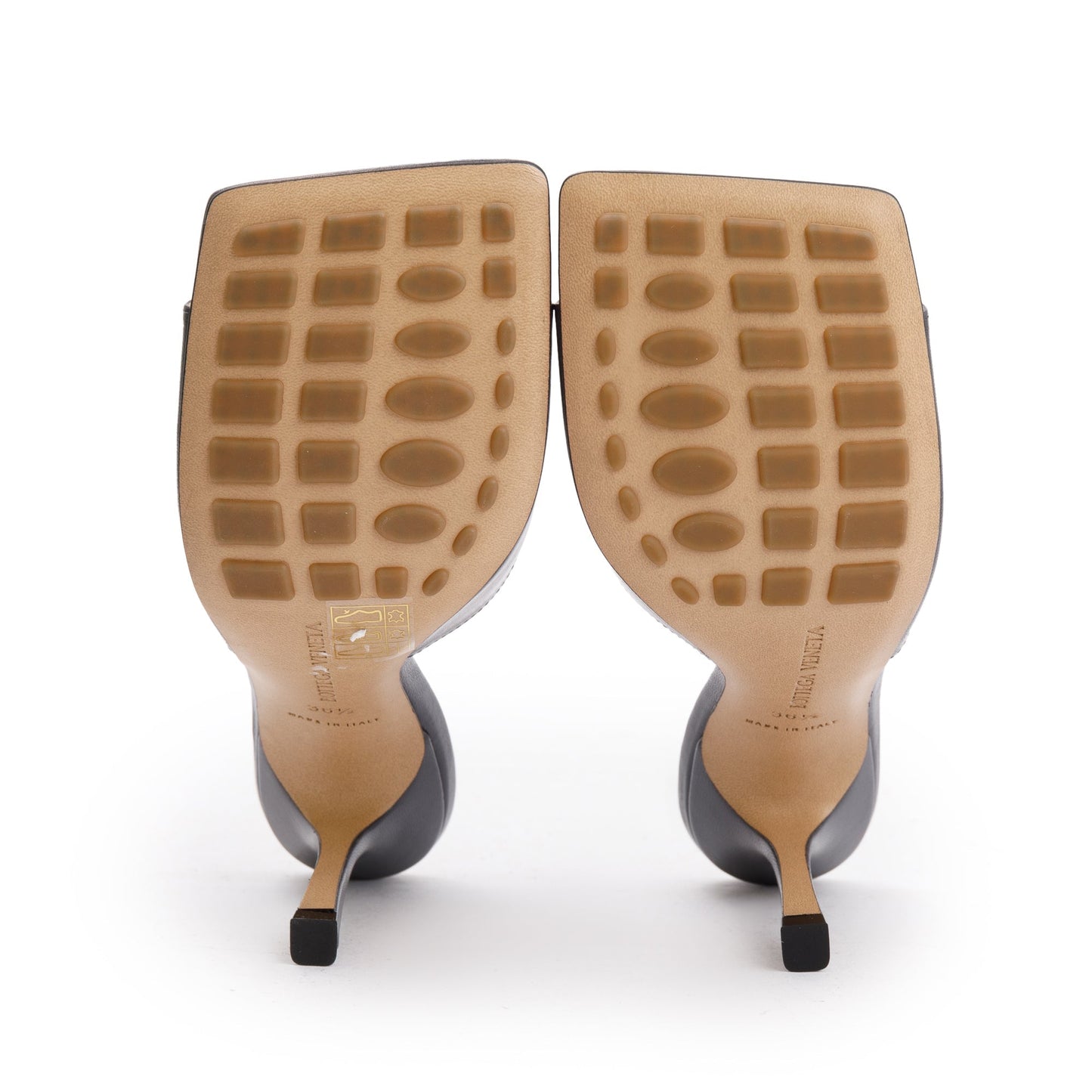 Bottega Veneta Grey Nappa Leather Stretch Mule, Size 36 w/ Box