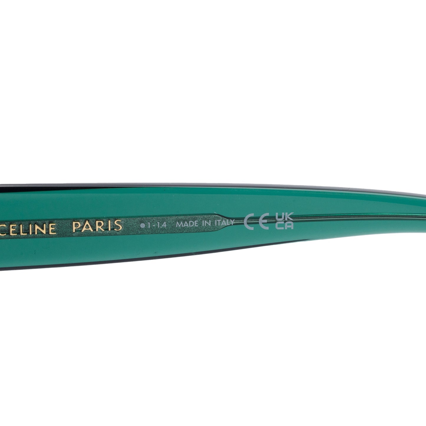 Celine CL40267U Green Acetate Rectangular Sunglasses