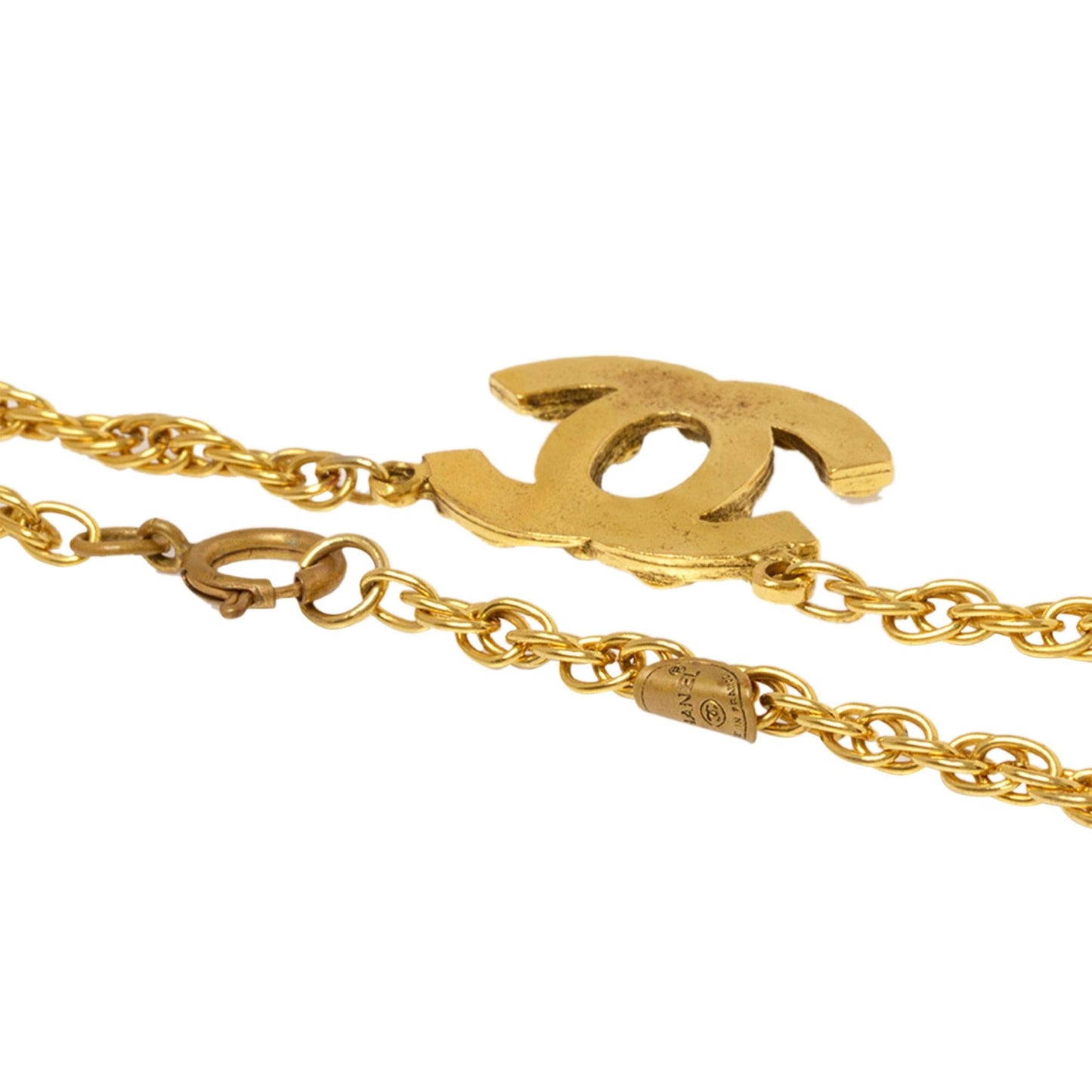 Chanel CC Strass Pendant Necklace (SHG-OOTyDp)