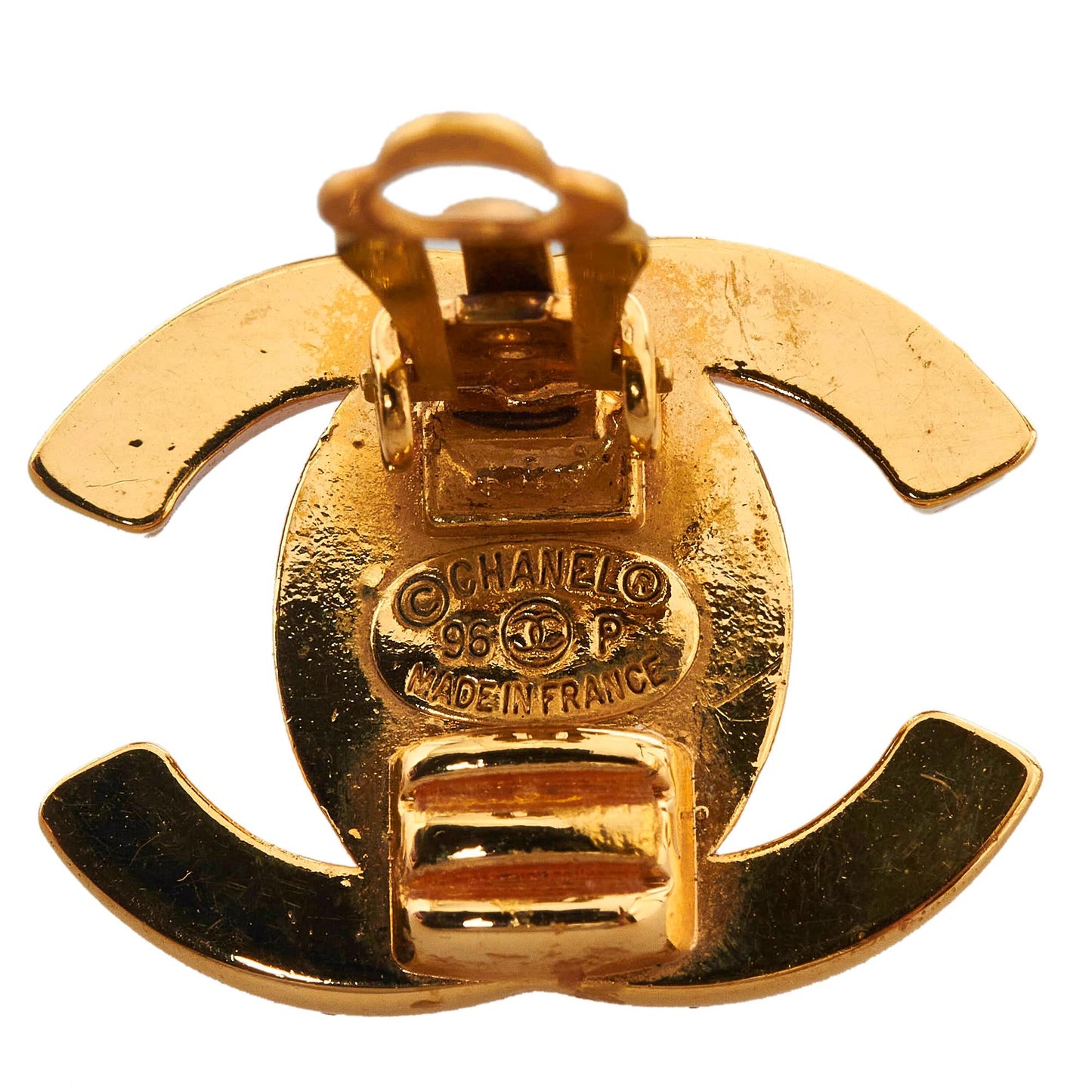 Chanel CC Turn Lock Clip-On Earrings (SHG-eoMxKV)