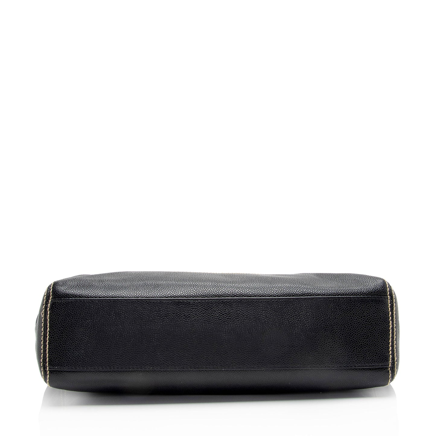 Chanel Caviar Leather Stitched CC Flap Satchel (SHF-ewpcah)