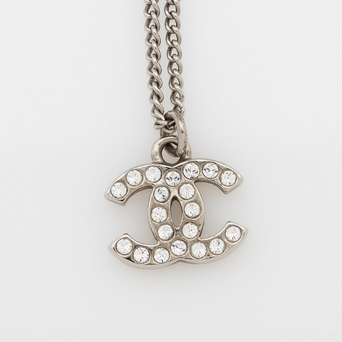 Chanel Crystal CC Pendant Necklace (SHF-eRxvEe)