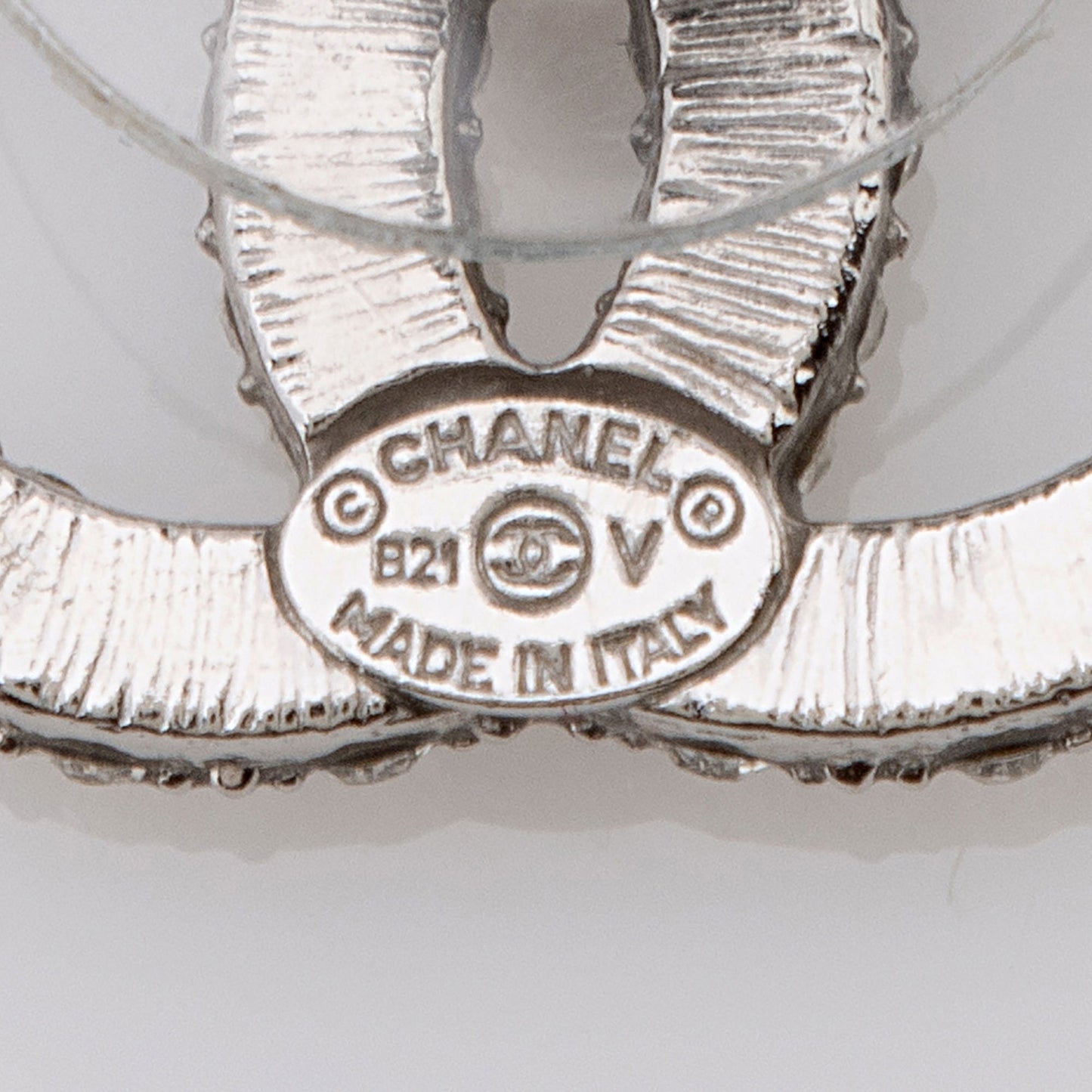 Chanel Crystal CC Stud Earrings (SHF-vG0pIl)