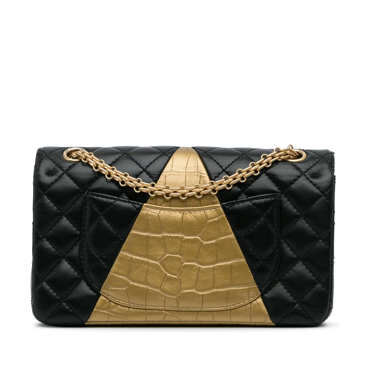 Chanel Medium Croc Embossed Lambskin 2.55 Reissue Double Flap Bag (SHG-JzyULz)