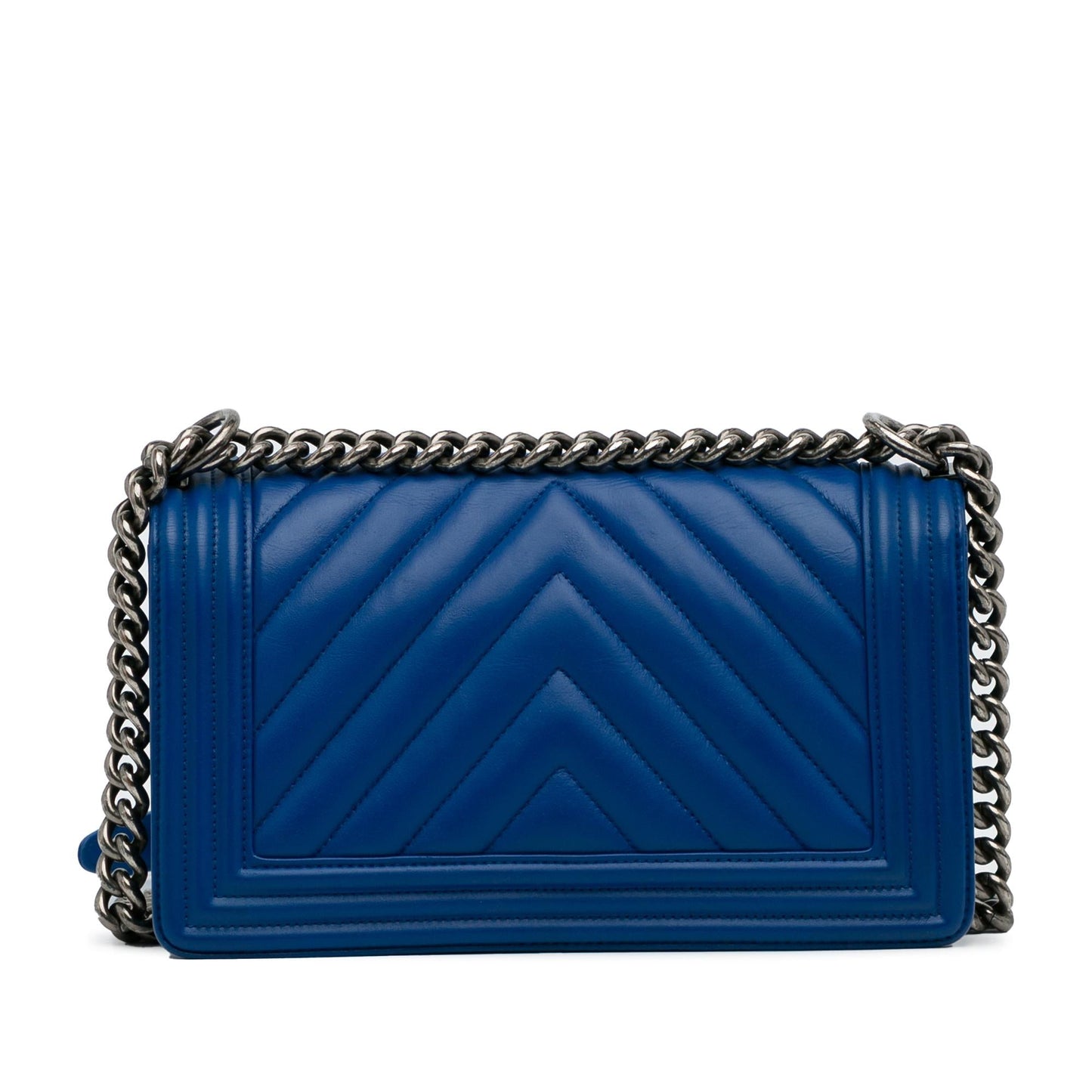 Chanel Medium Lambskin Chevron Boy Flap (SHG-9fPgQE)