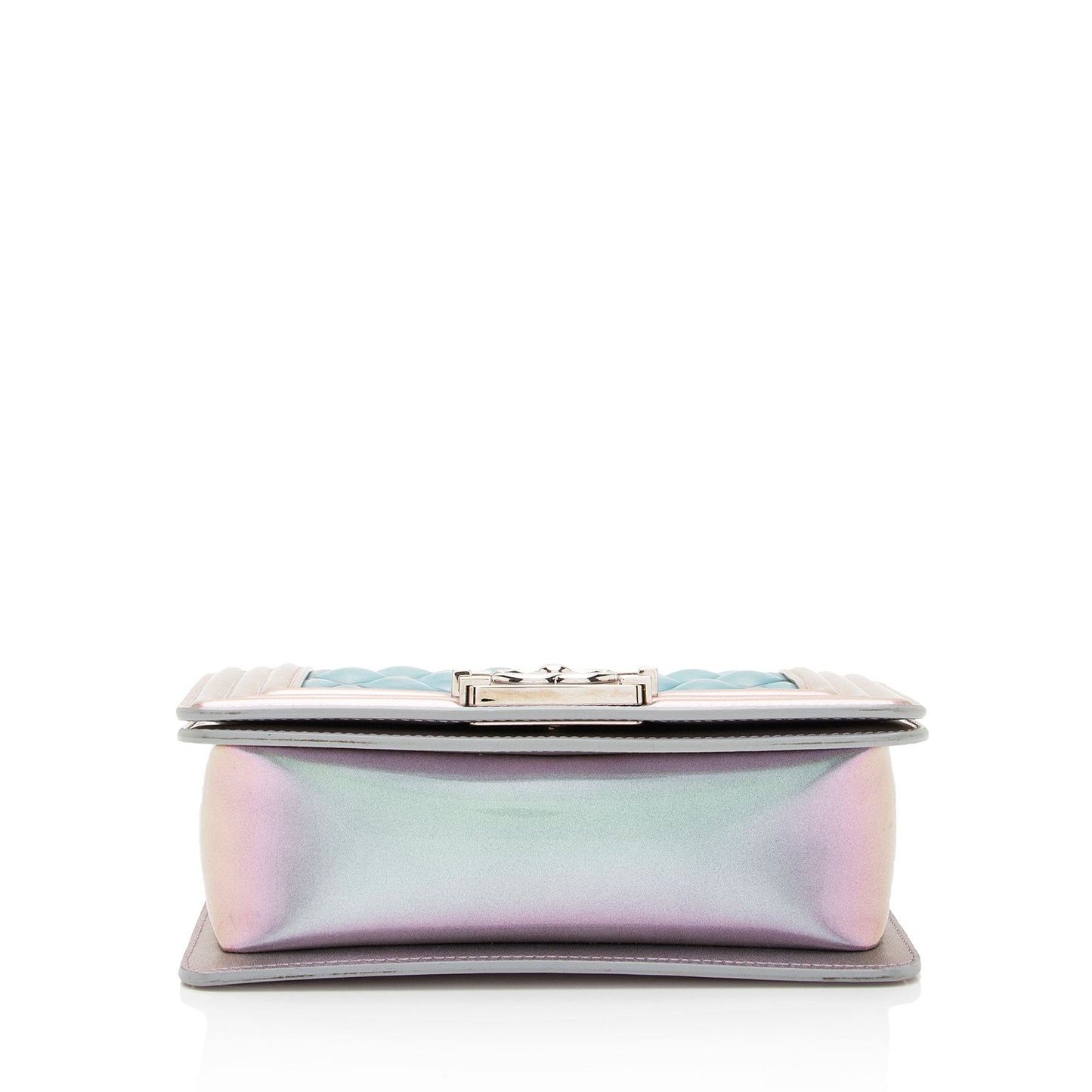 Chanel Metallic Lambskin PVC Small Boy Bag (SHF-tZdMaC)