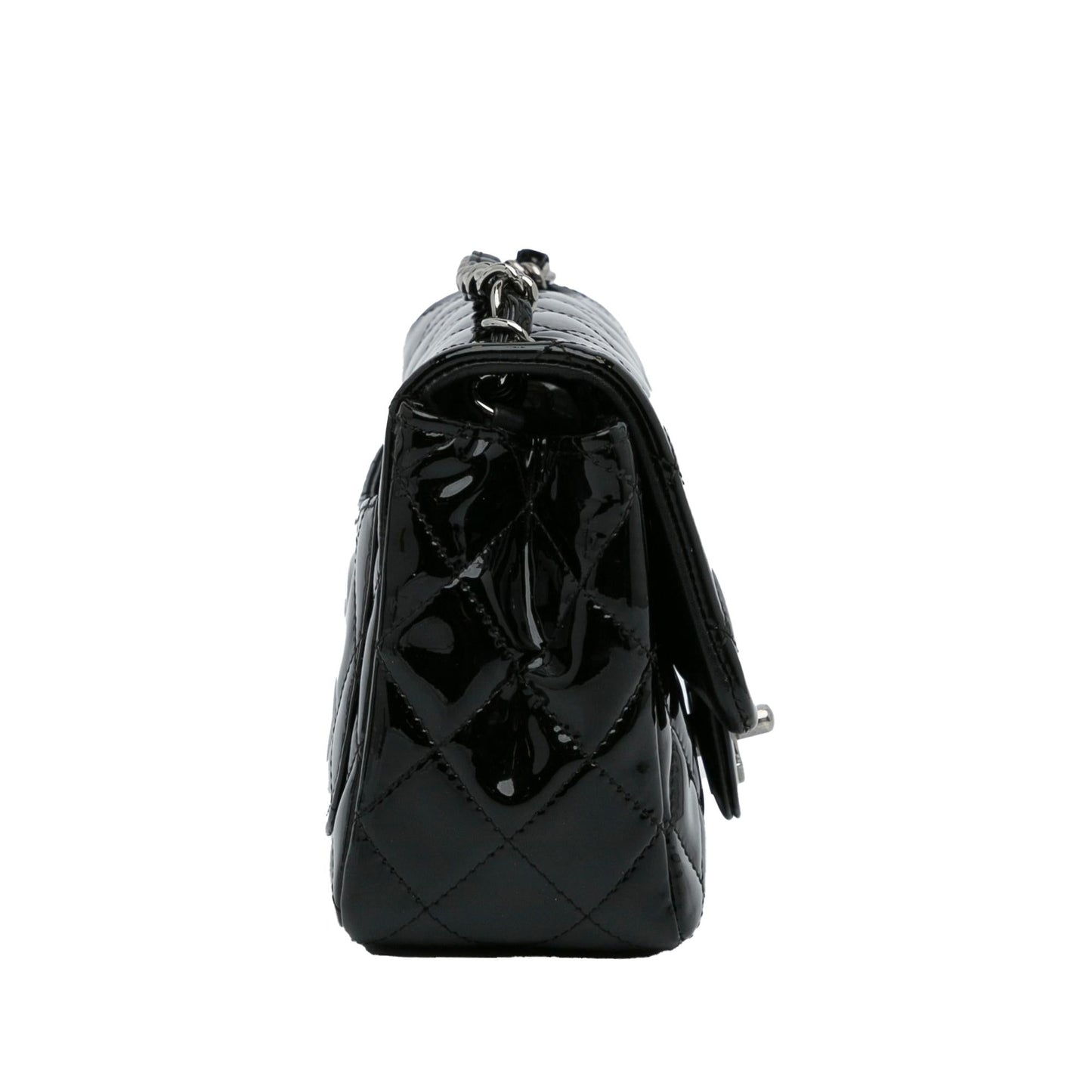 Chanel Mini Classic Square Patent Single Flap (SHG-rUMkrs)