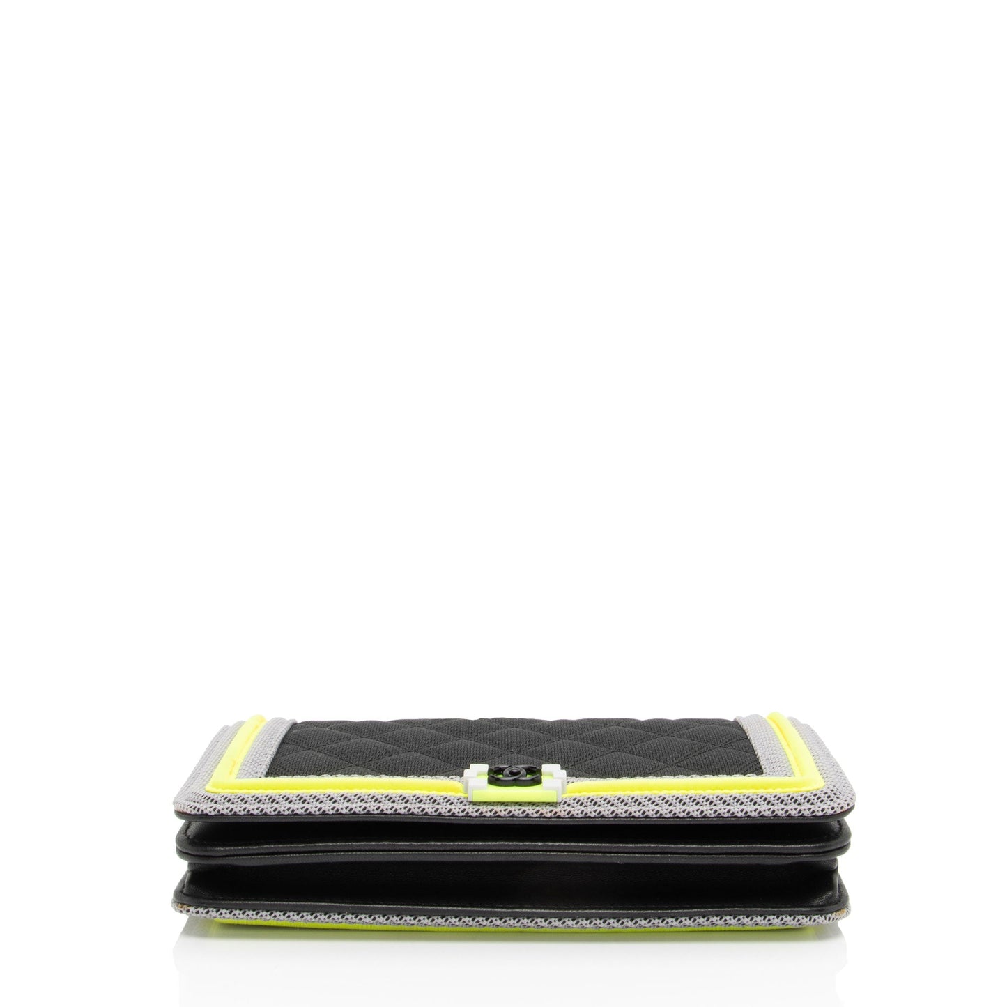 Chanel Quilted Canvas Fluo Boy Wallet on Chain (SHF-jXYUuG)