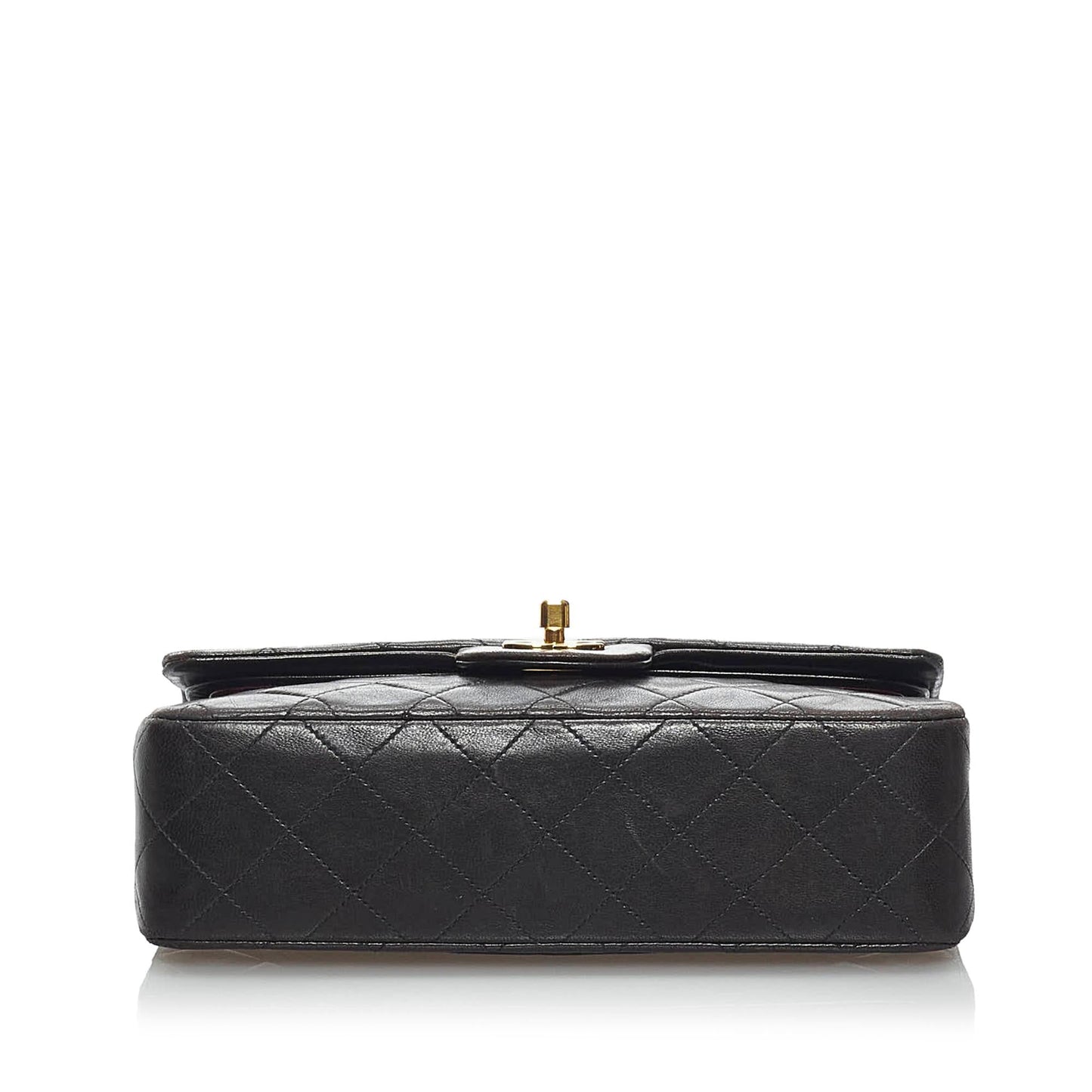 Chanel Small Classic Lambskin Leather Double Flap Bag (SHG-34199)