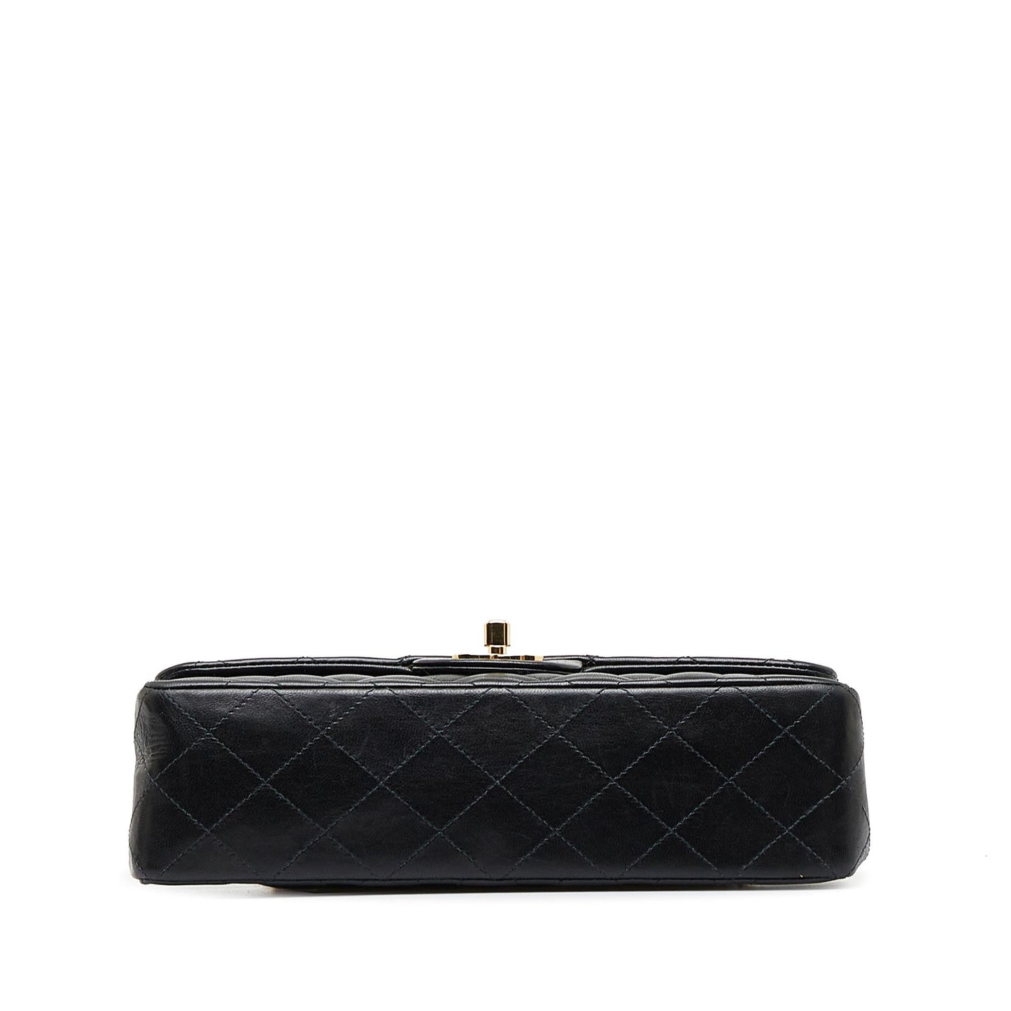 Chanel Small Classic Lambskin Leather Double Flap Bag (SHG-acYIYl)