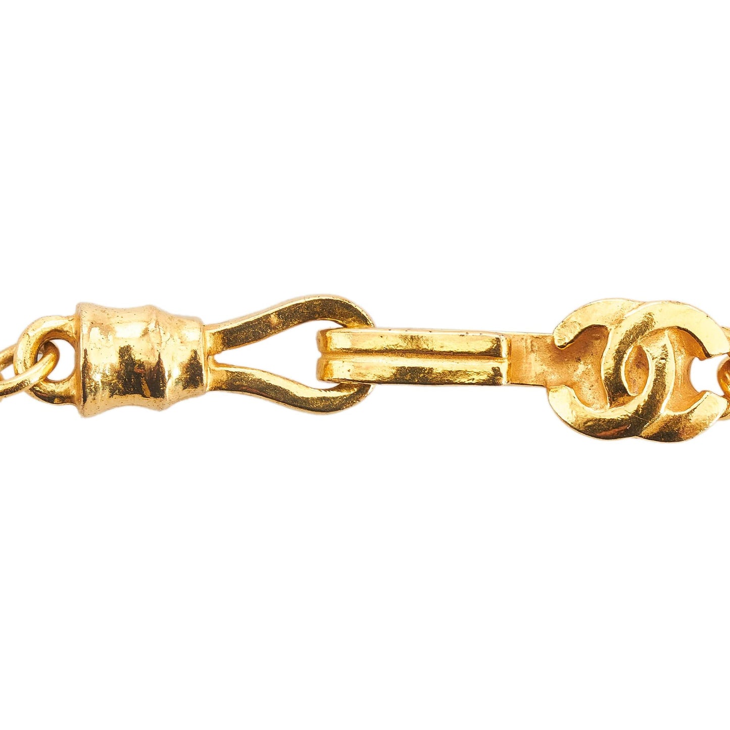 Chanel Teardrop CC Logo Pendant Necklace (SHG-ziyd90)