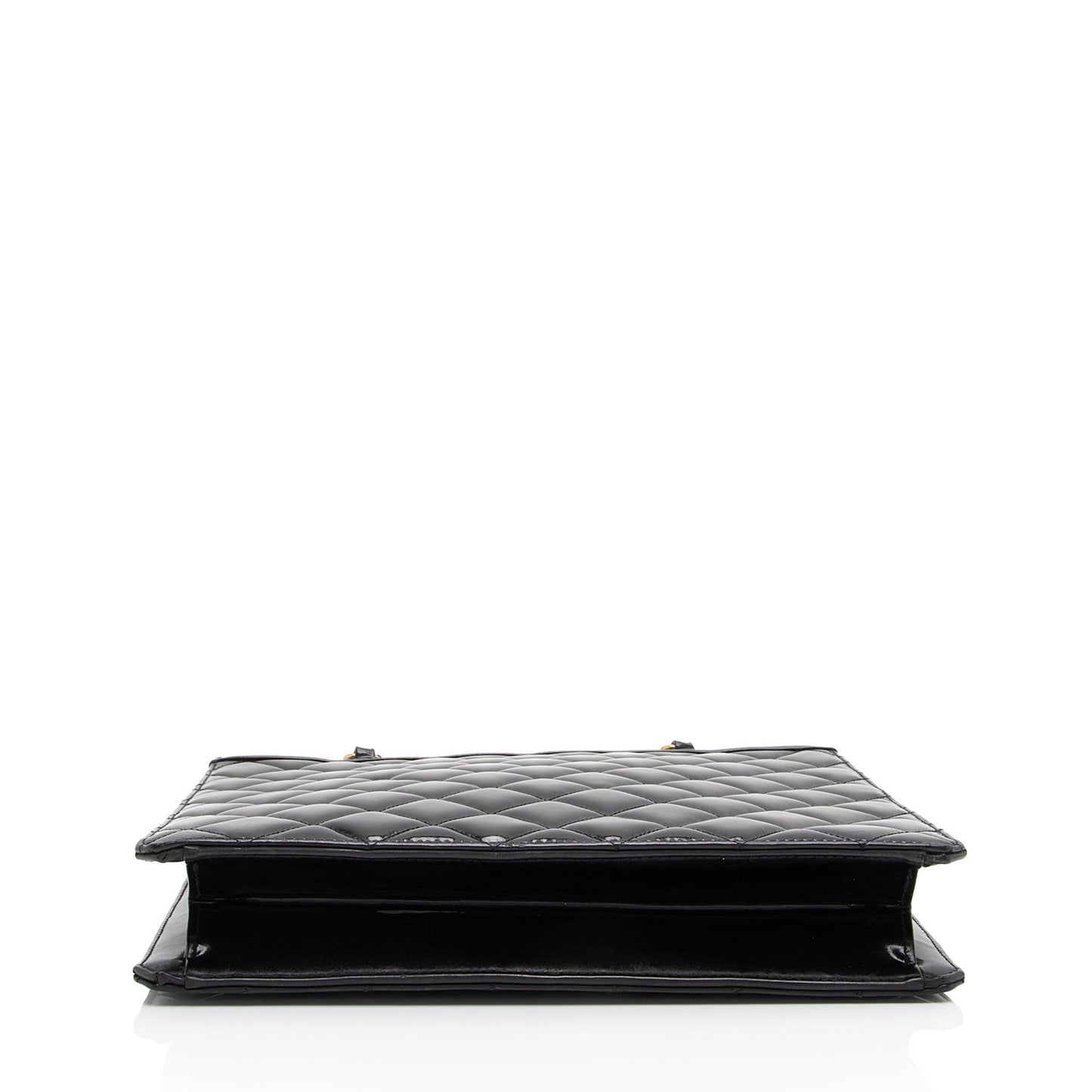 Chanel Vintage Patent Leather Chain Handle Tote (SHF-GLm7W1)