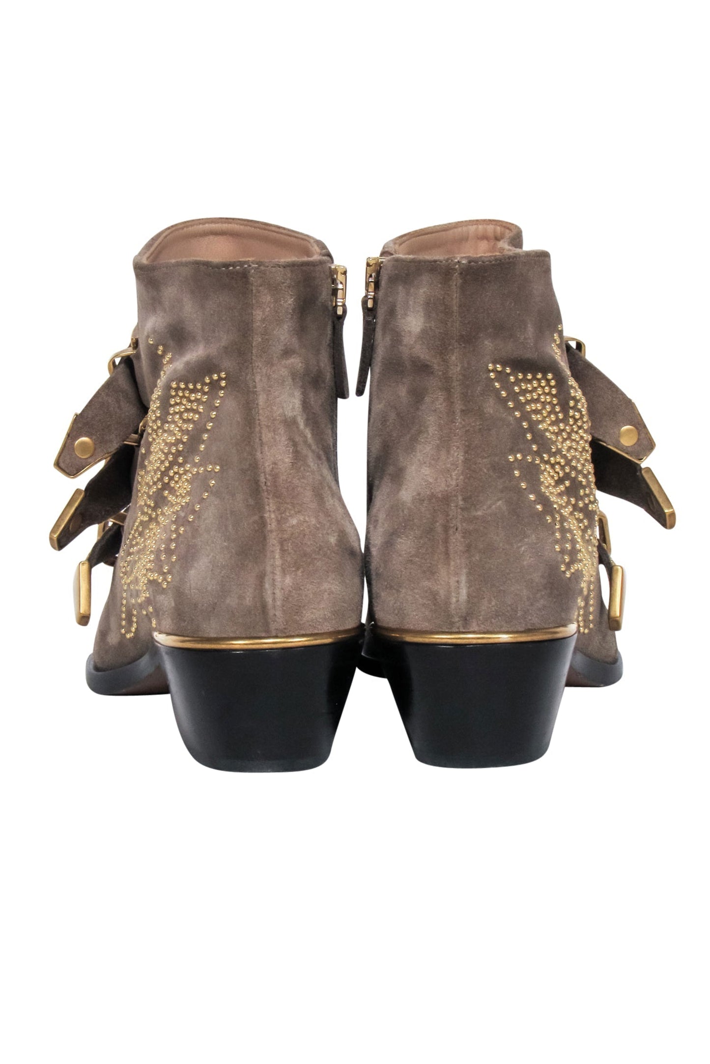 Chloe - Tuape Suede Studded Short Boots Sz 8.5