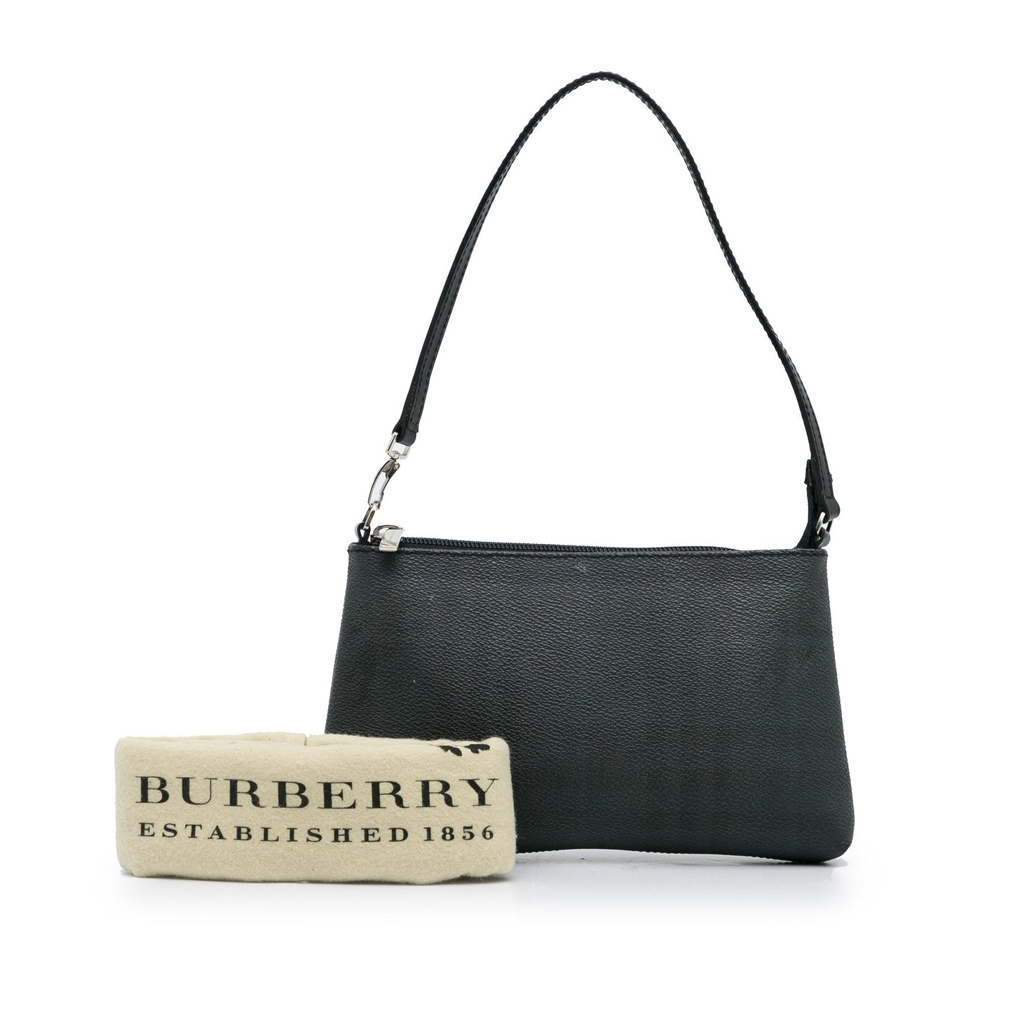 Black Burberry Smoke Check Shoulder Bag