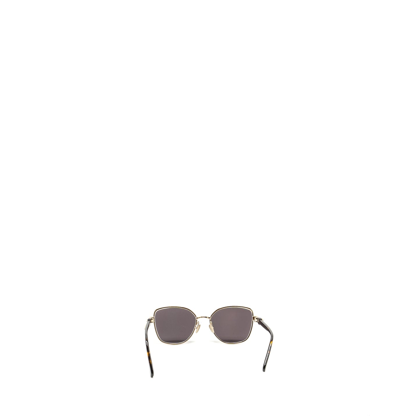 Chanel Sunglasses With Chain Grey / Multicolour Light Gold Tone