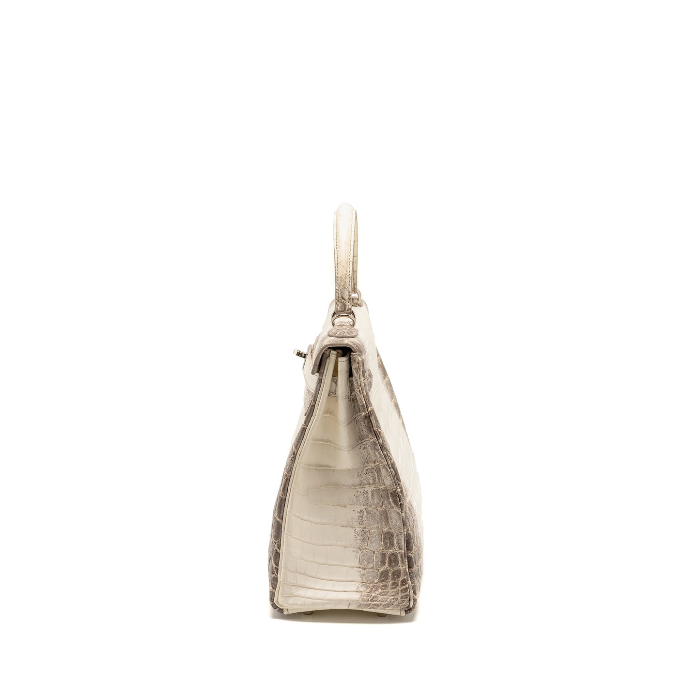 Hermes kelly 32 crocodile niloticus Himalaya blanc SHW stamp Y