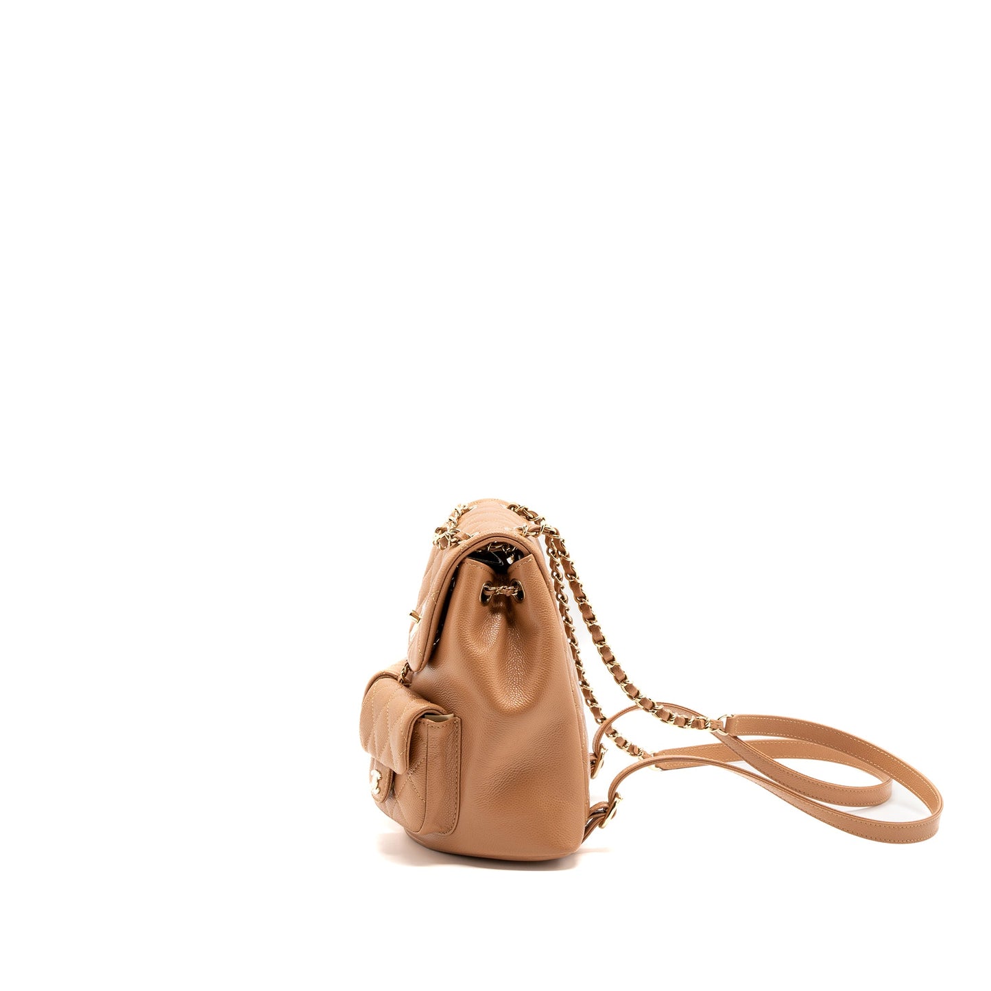 Chanel 23p Triple Pack Backpack Caviar Dark Beige LGHW(Microchip)