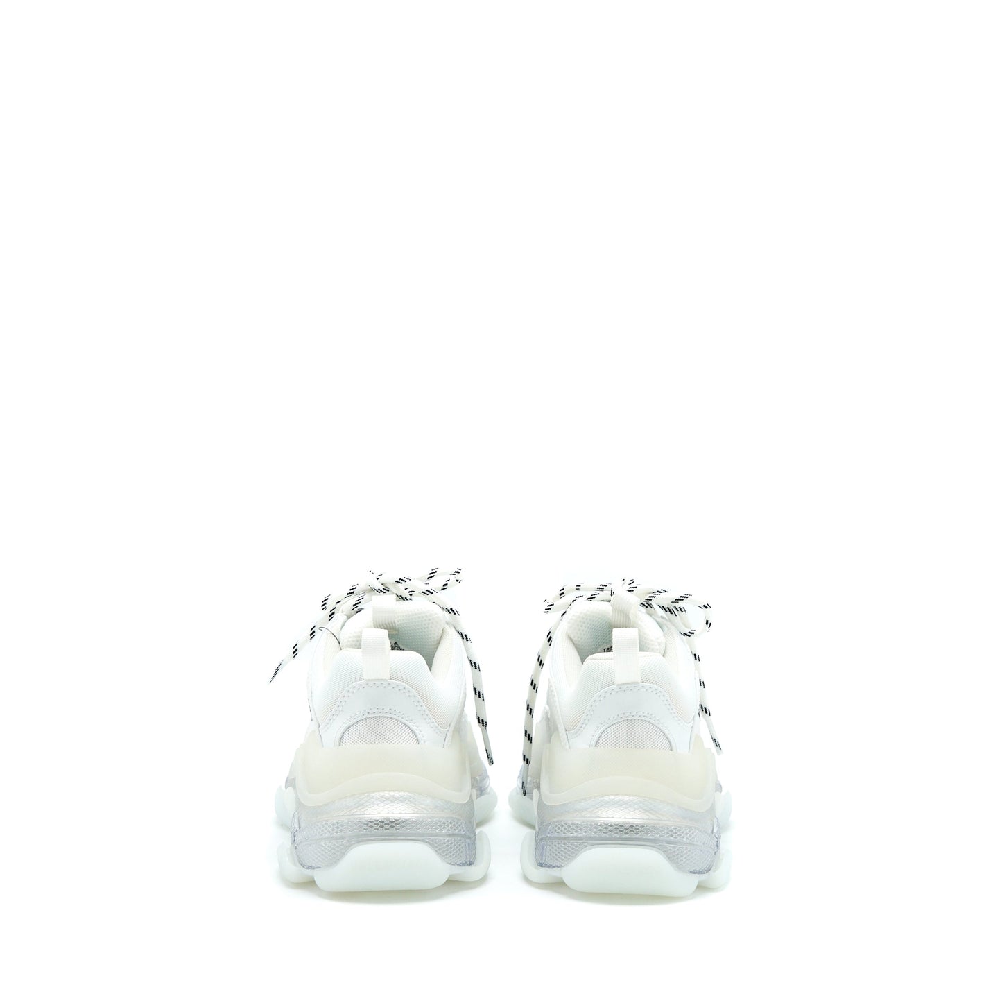 Balenciaga Size 36 Triple S Sneakers Clear Sole in White Double Foam/Mesh