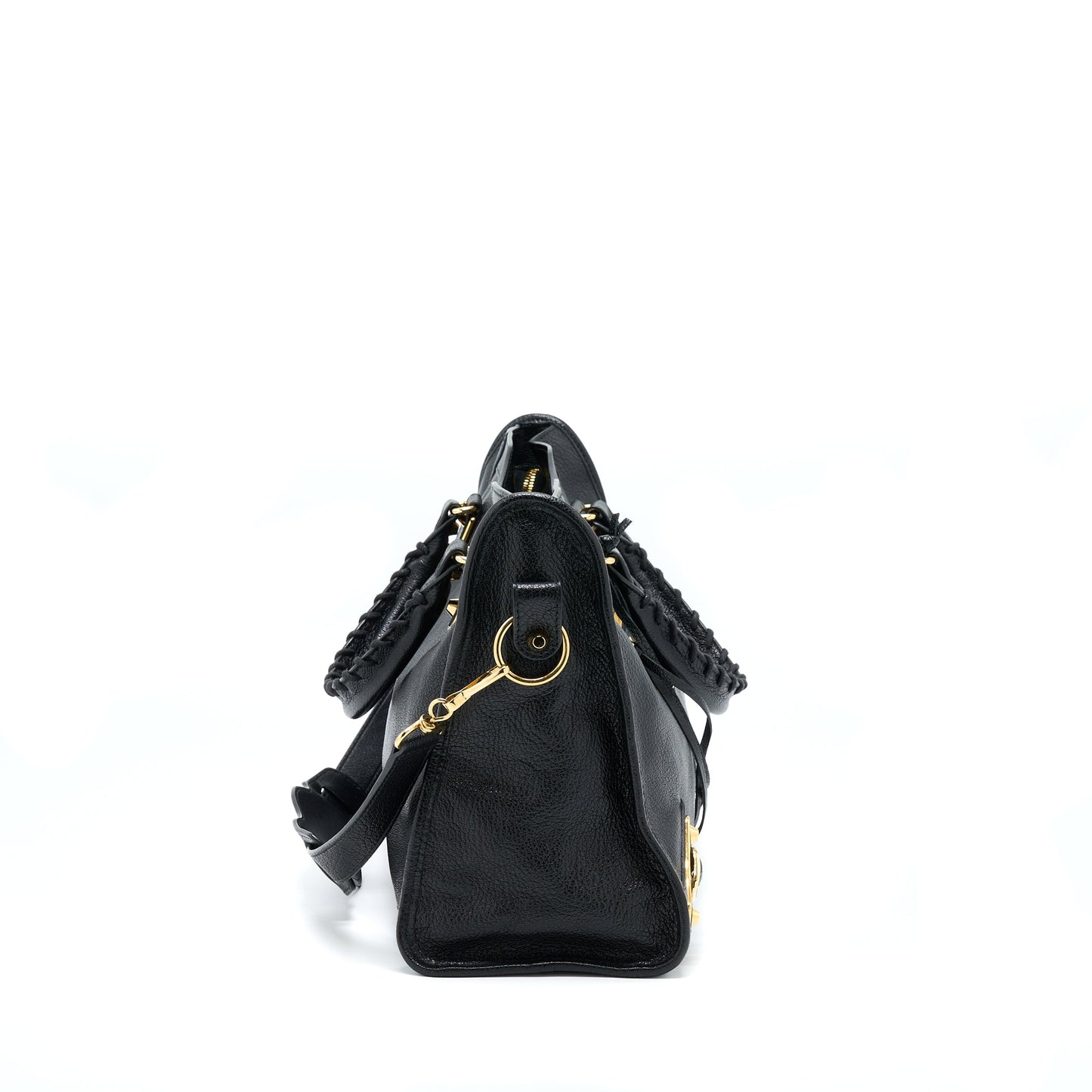 Balenciaga Edged City Bag Goatskin Black GHW