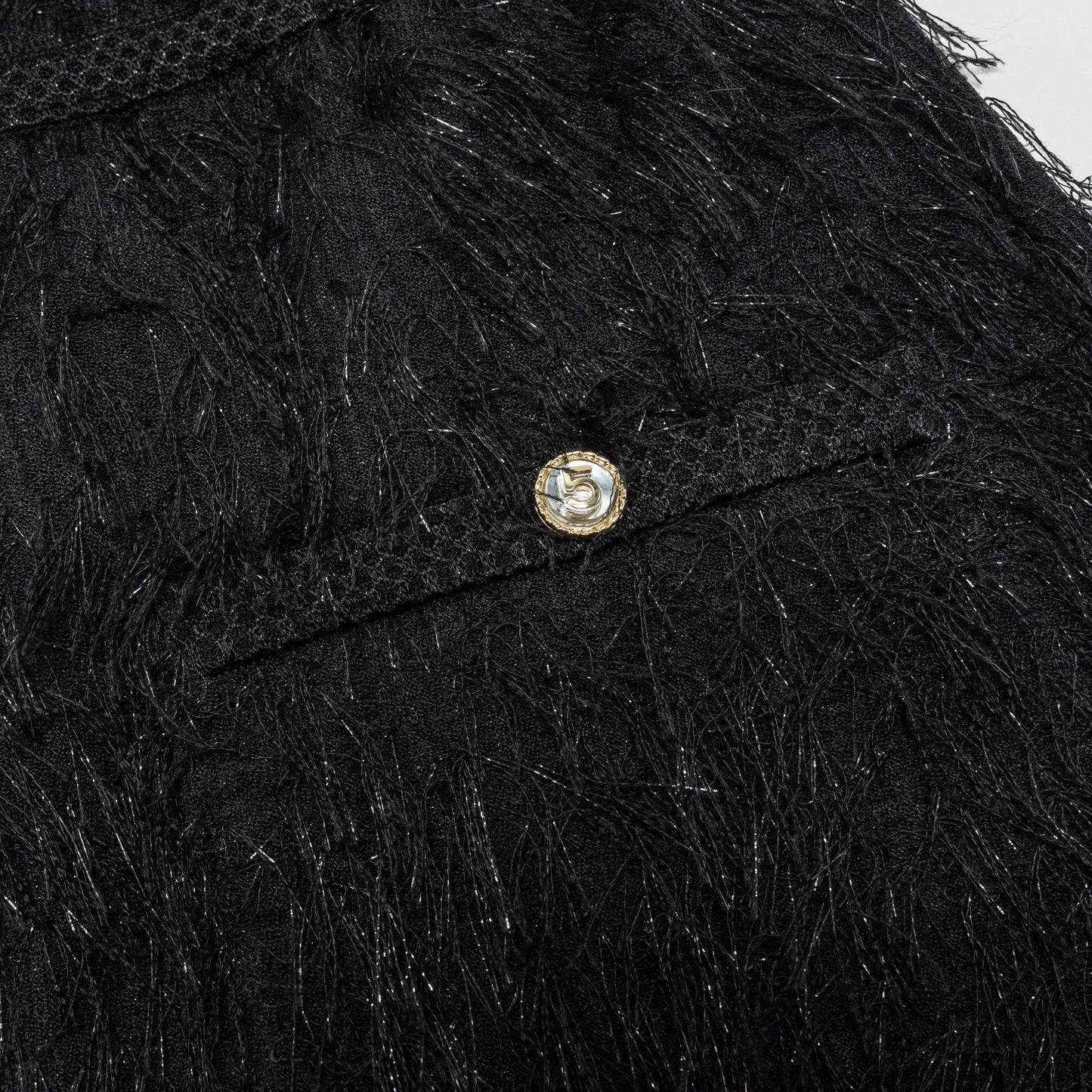 Chanel Size 36 21S Tassel Dress Black