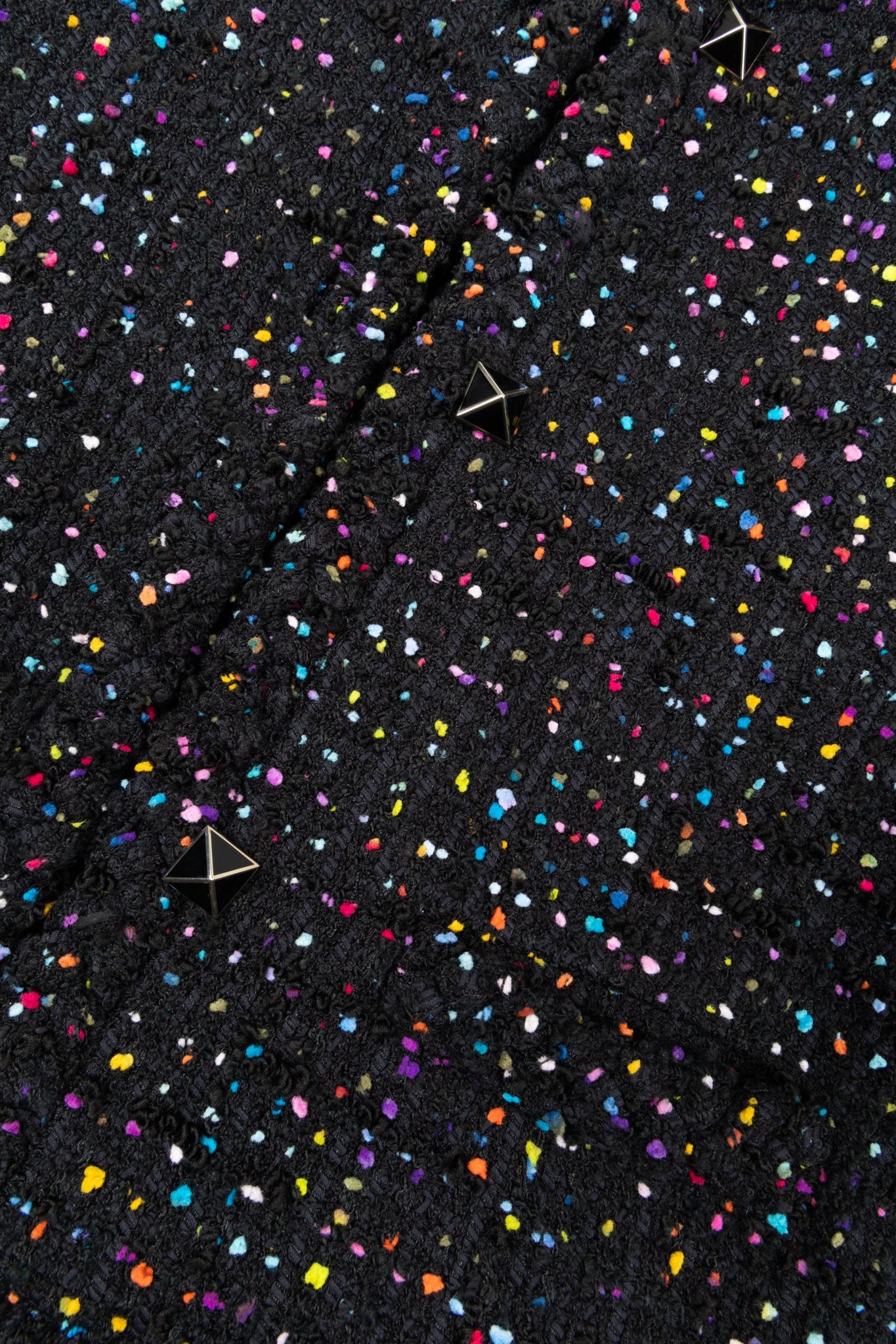 Valentino Tweed Jacket Black Multicolor