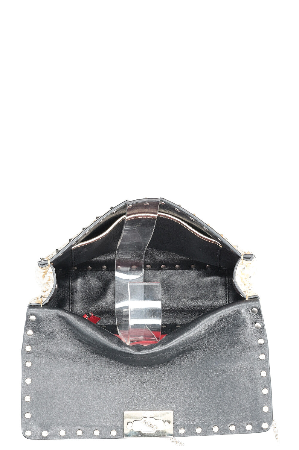 VALENTINO Medium Rockstud Spike Bag Gold