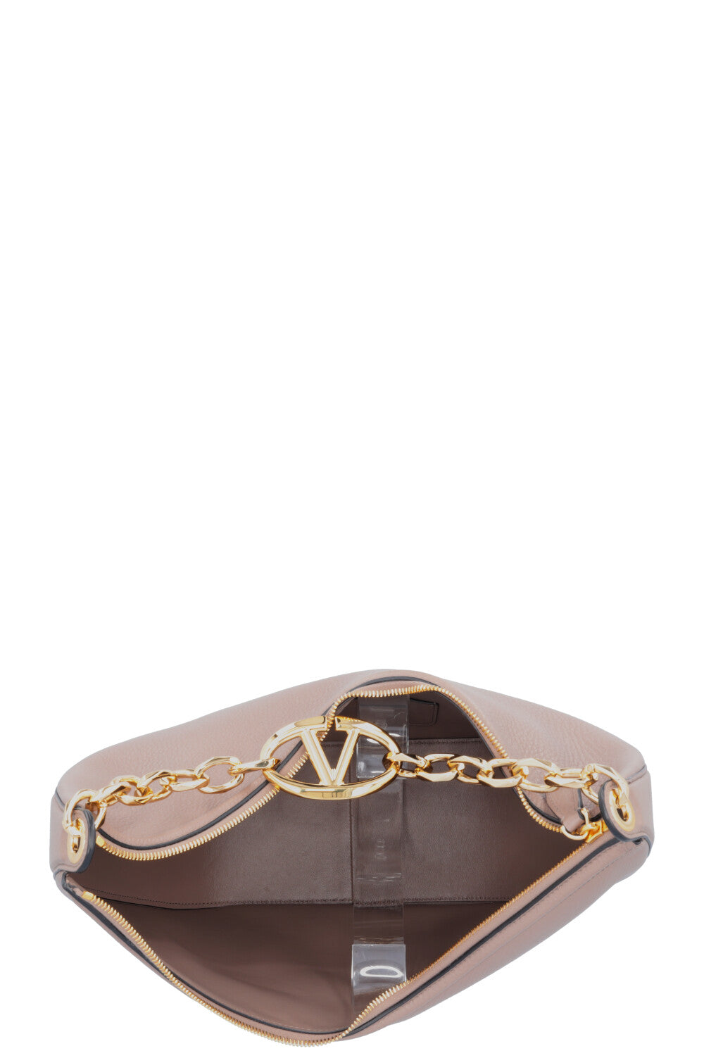 VALENTINO Half Moon Hobo Bag Clay